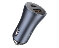 BASEUS Golden Contactor Pro Car Charger U+C Grey + cable TZCCJD-B0G - 1348117 - zdjęcie 2